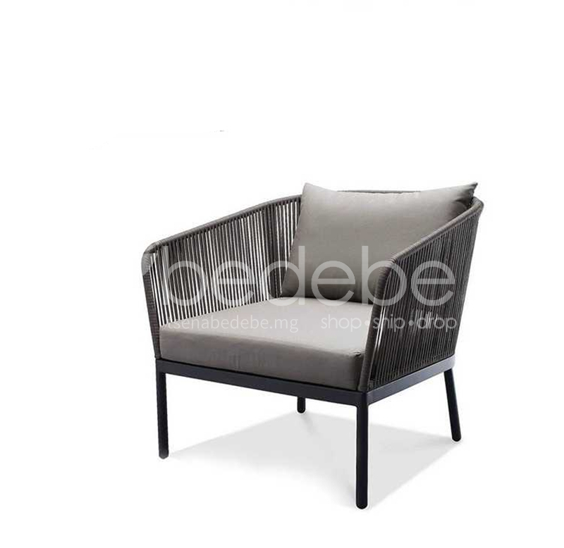 Xw 045 Outdoor Furniture Aluminum Alloy Feet Rope Weaving Teak Table Top Waterproof Material High Density Sponge Soft Cushion Patio Xw 045 Outdoor Furniture Aluminum, Outdoor Furniture Feet